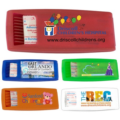 "Ouchie" 6 Piece Bandage Dispenser (PhotoImage 4 Color)